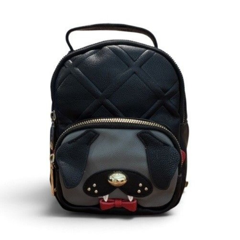 Betsey Johnson Halloween Vampire Dog Puppy Dracula Kitsch Mini Backpack Purse